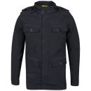 Brave Soul Men's 3/4 Length Oxford Jacket - Charcoal - S - Charbon Image 1