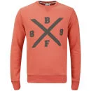 Boxfresh Men's Haani Crew Neck Sweatshirt - Aurora Red - S - Aurora Red Image 1