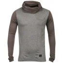 Firetrap Men's Outdone Cowl Neck Knit Jumper - Ash Marl - M - Gris Image 1