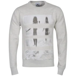 Carter Men's Beach Babes Crew Sweat - Grey Marl - S - Gris Chiné Image 1