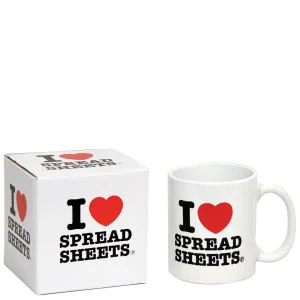 I Love Spreadsheets Mug Image 1