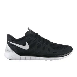 Nike Women's Free Run UK 5.0 Natural Running Shoes - Black/White - UK 4 - Noir Image 1