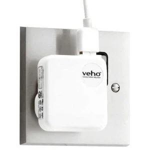 Veho Adaptateur Secteur USB pour iPhone, iPod, iPad- Blanc Image 1