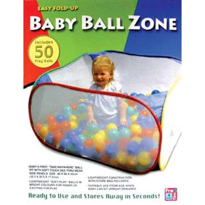 Easy Fold Up Baby Ball Zone (With 50 Balls) Image 1
