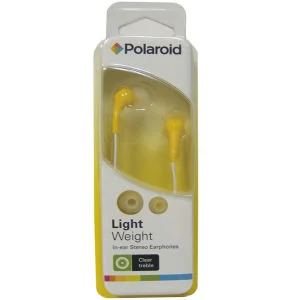 Polaroid In-Ear Earbud - Yellow Image 1