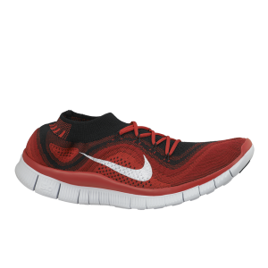 Nike Men's Free Flyknit + Running Shoes - Red - 7 - Rouge Image 1