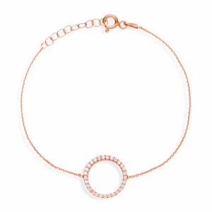 Ingenious Jewellery Circle of Life Bracelet - Rose Gold Image 1