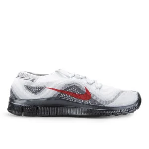 Nike Men's Free Flyknit + Running Shoes - Silver - 7 - Gris Image 1