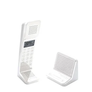 Swissvoice L7 Cordless Digital Designer Telephone with stand alone Answer Machine and Intercom Base - White Image 1