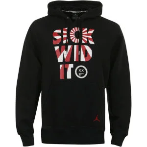 Men's Nike Sick Wid It Hooded Jumper - Black - S - Noir Image 1