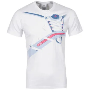 adidas Men's Saltero T-Shirt - White - XS - Blanc Image 1