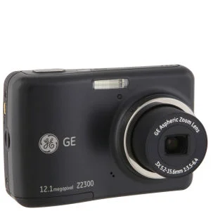 GE Z2300 Digital Camera - Black (12.4MP, 3 x Optical Zoom, 2.4 Inch LCD) Image 1
