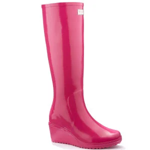Wedge Welly Candy Girl Unique Wellington Boots - 5 - Rose Image 1