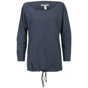 Chloe Women's Drawstring Tie Top - Grey - 10 - Gris Image 1
