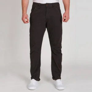 Brave Soul Men's Wave Chinos - Charcoal - 30R - Charbon Image 1