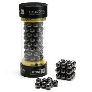 Mega Nanodots Magnetic Constructors Black - 64 Dots Image 1
