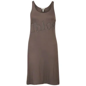 Chloe Women's Tonal Jersey Dress - Light Brown - 10 - Light Brown Image 1