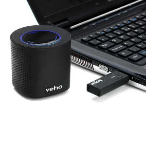 Veho Mimi 2.4 GHz Wireless Speaker System including Transmitting Dongle Image 1