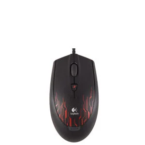 Logitech G100 Optical Laser Gaming Mouse - Black/Red Image 1