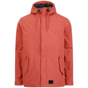 Boxfresh Men's Bietal Jacket with Aztec Lined Hood - Aurora Red - S - Aurora Red Image 1