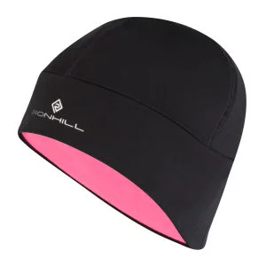 RonHill Women's Vizion Beanie & Glove Set - Black/Fluorescent Pink - S-M - Noir Image 1