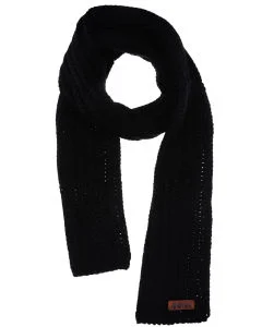 Animal 'Albe' Chunky Knit Rib Scarf - One Size - Noir Image 1