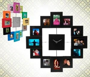 Photo Frame Clocks - 1 - Noir Image 1