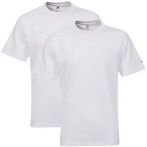 adidas Men's 2-Pack Plain T-Shirts - White - S - Blanc Image 1