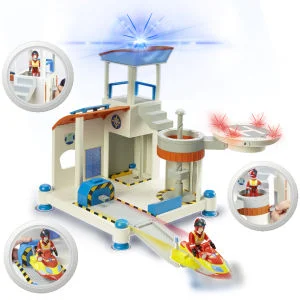 Sam Le Pompier - Playset - Centre de Sauvetage en Mer - Bâtiment et Figurine Image 1