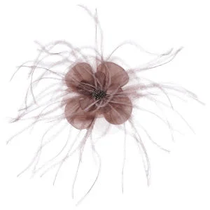 Flower Fascinator Clip - Pewter Image 1