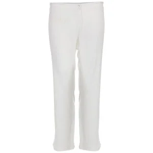 Chloe Women's Casual Wide Leg Trousers - White - 10 - Blanc Image 1