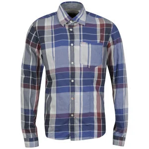 Jack & Jones Vintage Men's 500 Checked Shirt - Blue - L - Bleu Image 1