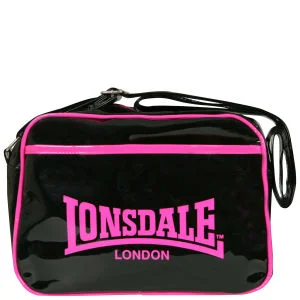 Lonsdale East West Contrast Trim Messenger Bag - Pink Image 1