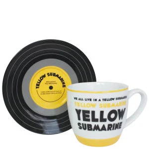 Lennon and McCartney Mug and Saucer Set - Yellow Submarine Image 1