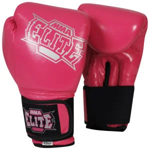 MMA Elite Men's Sparring Gloves - Pink - 12oz - Rose Image 1