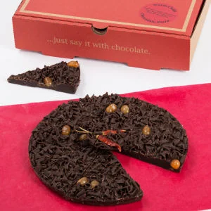 Pizza en chocolat Double Delight - The Gourmet Chocolate Pizza Company Image 1