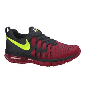 Nike Men's Fingertrap Max NRG Training Shoes - Gym Red/Black/Volt Green - UK 8 - Rouge Image 1