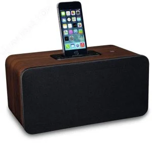 Pioneer Bluetooth Speaker with NFC and Lightning Dock - Dark Wood Image 1