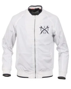 Fly53 Men's Savage Zip up Jacket - White - S - Blanc Image 1