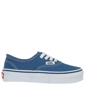 Vans Kids' Authentic Canvas Trainer - Navy - 10 - Bleu Marine Image 1