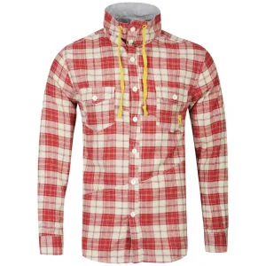 Soul Star Men's Ronnie Flannel Shirt - Red - S - Rouge Image 1