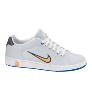Nike Men's Court Tradition II Trainers - White/Platinum - 8 - White/Platinum Image 1