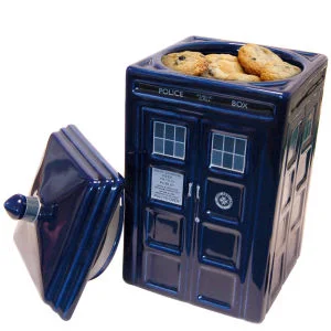 Dr Who Tardis Ceramic Cookie Jar Image 1