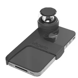 Kogeto Dot 360 Degrees Panoramic Video Camera Lens for iPhone 4 and 4S - Black Image 1