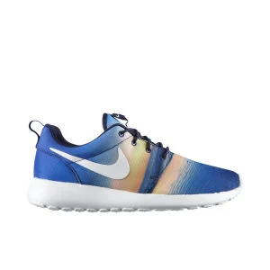 Nike Men's Roshe Run Running Shoes - Midnight Navy/White - 8.5 - Bleu Image 1