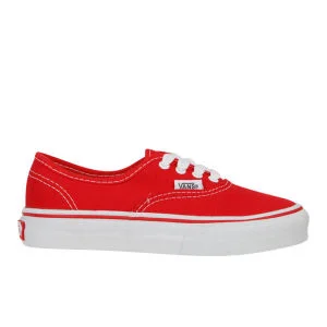 Vans Kids' Authentic Canvas Trainer - Red - 10 - - Image 1