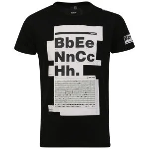 Bench Men's Letraset Print T-Shirt - Black - S - Noir Image 1