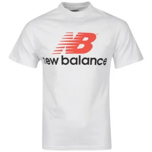 New Balance Men's White Back Logo T-Shirt - S - Blanc Image 1