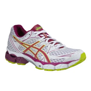 Asics Women's Gel-Pulse 6 Trainers - White/Raspberry/Lime - 4 - White/Pink/Green Image 1