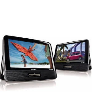 Philips PD9016/05 9-Inch Dual Screen DVD Player Image 1